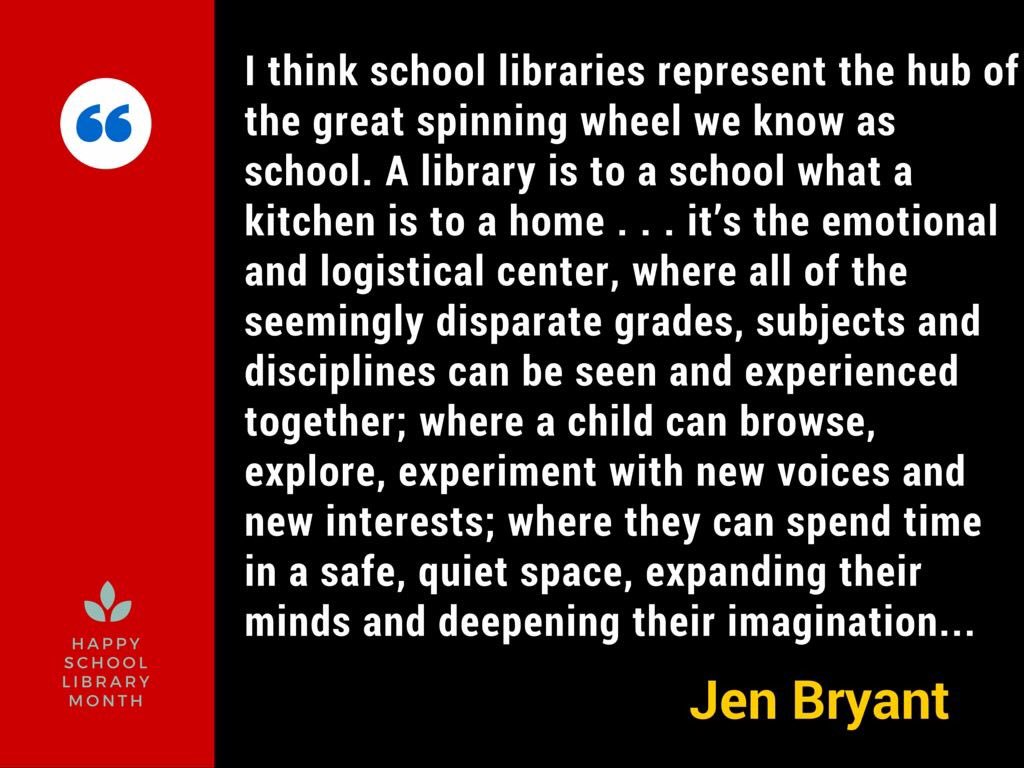 MrSchuReads's tweet image. Thank you, Jen Bryant! facebook.com/ScholasticBook… #slm16