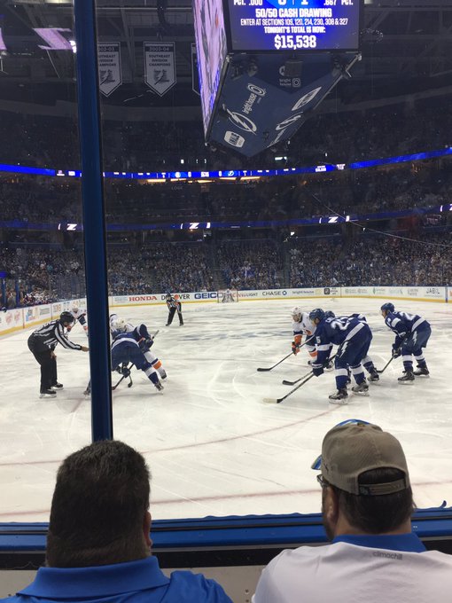 Had great seats tonight, but too bad we lost. 😢 We'll get the next game, though! https://t.co/hIA4pX<a href="/tag/letsgobolts"class="tags"><span>#letsgobolts</span></a>