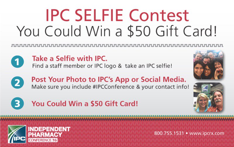 ipcrx's tweet photo. Take an #IPCSelfie & you could win a $50 gift card in our #selfie #photo #contest ongoing at the #IPCConference https://t.co/6dKOFJ7rSj
