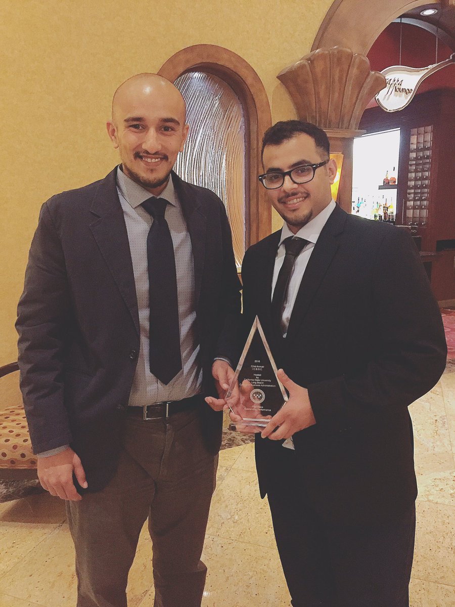 SAtCSUSB's tweet photo. نبارك لاخواننا محمد السبيعي و مصعب الرخيص حصولهم على المركز الاول في مسابقة انترناشونال كوليجيت بزنس https://t.co/flGgo6BYPe