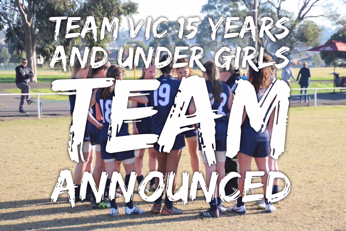 Congratulations to the Team Vic Australian Football Girls Team. The selection has been made. ow.ly/4nbcPV
