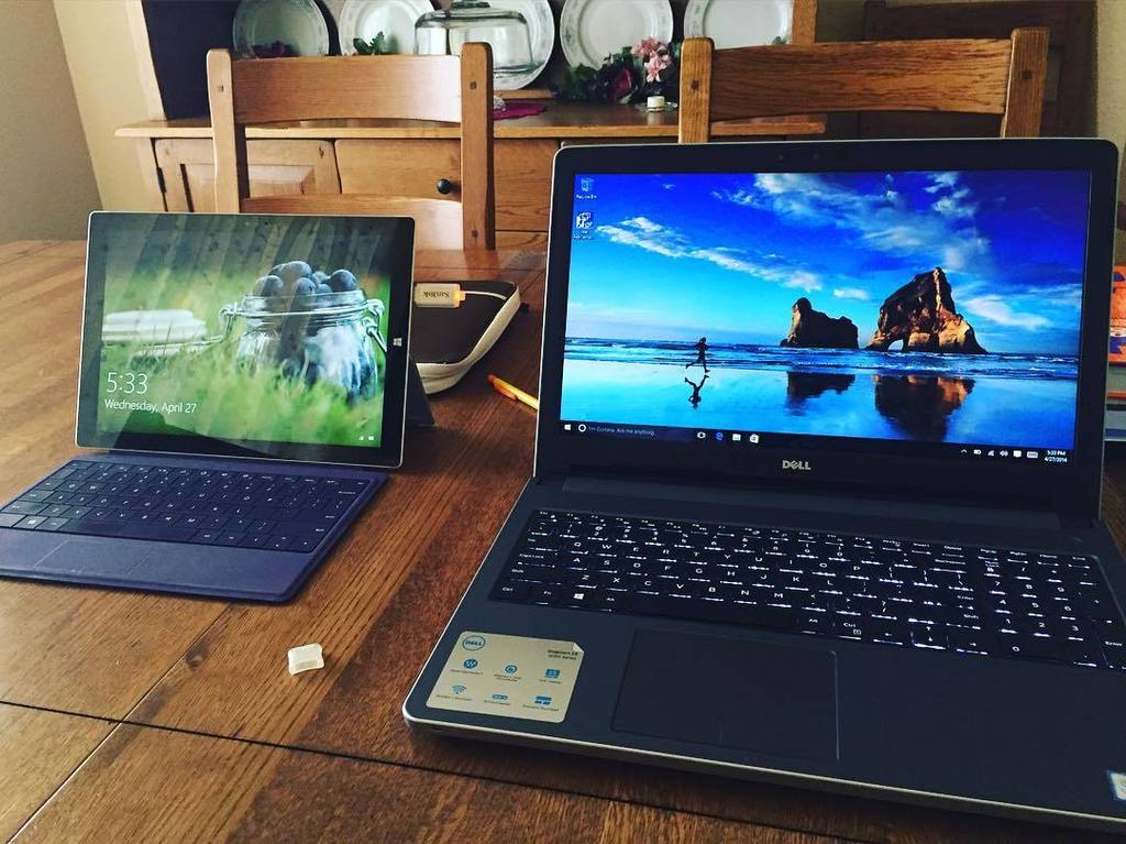 Karina_DelgadoV's tweet image. My new computer compared to my old 😍 -
#new #birthdaygift #dellcomputer #dell #microsoft #surfacepro3 #bigger #love…