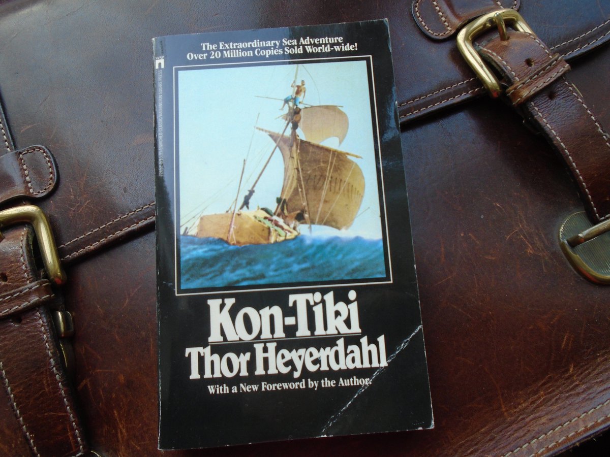 Jurisu's tweet image. On this day (1947) my personal hero, Thor Heyerdahl set out from Peru on Kon-Tiki to Polynesia #adventure #explore