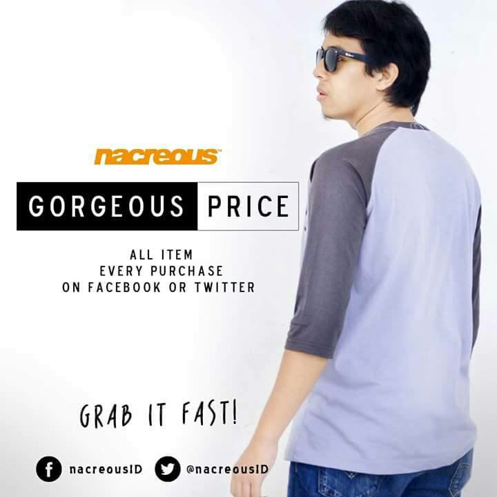 Dapatkan Harga Cakep! Setiap pembelanjaan lewat official facebook dan twitter nacreous. FREE ONGKIR!