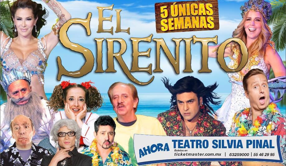 Él sirenito lega al <a href="/PinalTeatro/">Teatro Silvia pinal</a> 5 únicas semanas con <a href="/DaniBisogno/">DANIEL BISOGNO</a> <a href="/AlbertanoNSM/">Ariel Miramontes</a> <a href="/Ninelconde/">Ninel Conde</a> y <a href="/rbigorra/">Raquel Bigorra</a>