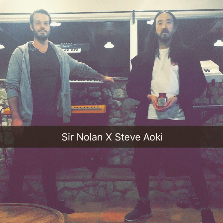 Sir Nolan X Steve Aoki. #studiolife https://t.co/yiumV83c6j