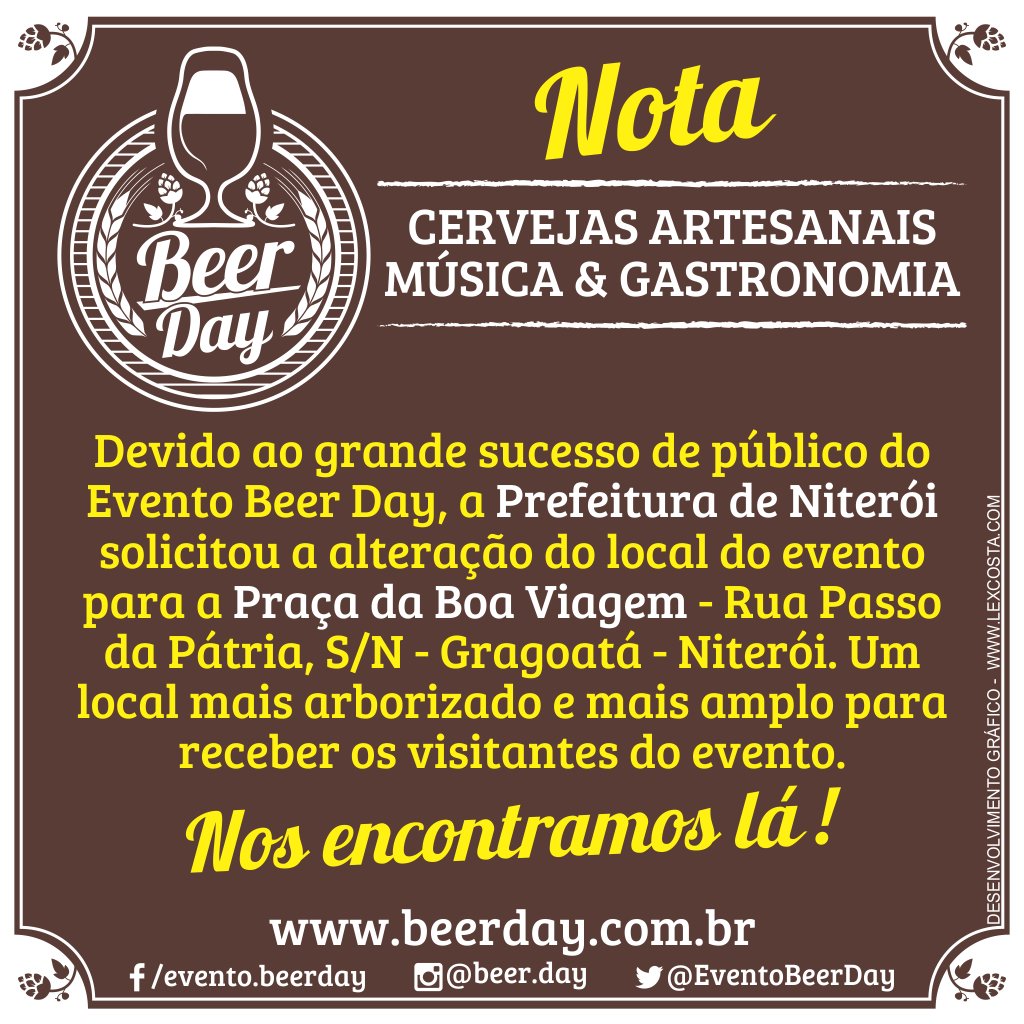 EventoBeerDay's tweet photo. #niteroi #eventocervejeiro #cervejaartesanal #cevada #foodtruck #foodbike #beertruck #comida #diversao #gastronomia https://t.co/el4oXiJdNh
