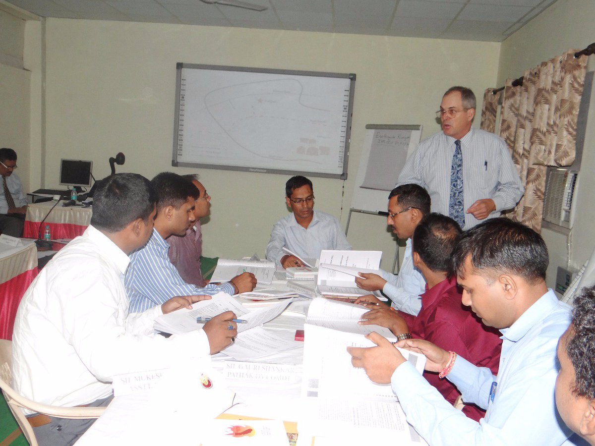 NDRFHQ's tweet photo. NDRF officers being trained in Incident Response System  ( IRS ) by US experts at Ghaziabad https://t.co/pLBqa1tGdF