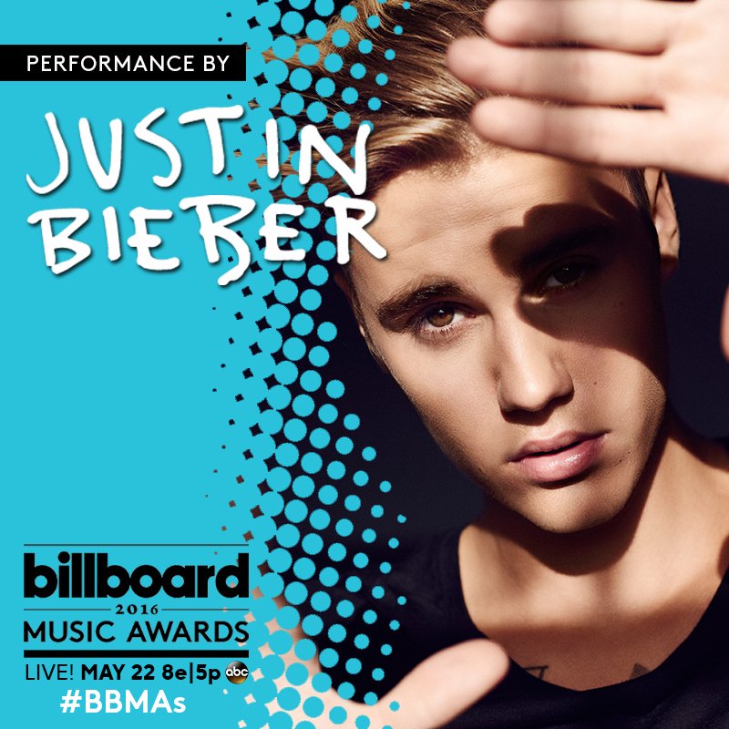 billboard's tweet photo. Justin Bieber will perform at the 2016 #BBMAs https://t.co/f33thGtxv9 https://t.co/NFVdQxZtQs