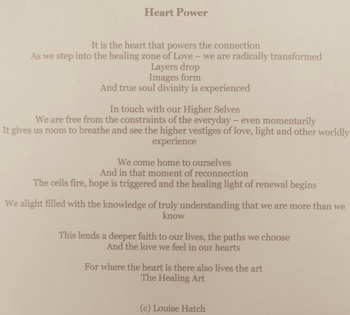 LouiseHatch1's tweet image. Heart Power 💜 © LH #authenticexpression