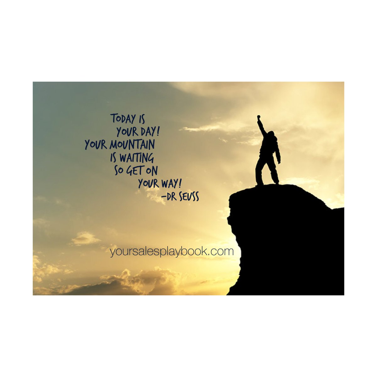 paulcastain's tweet image. Good morning! How can I help you with your "mountain" today? #salesplaybook