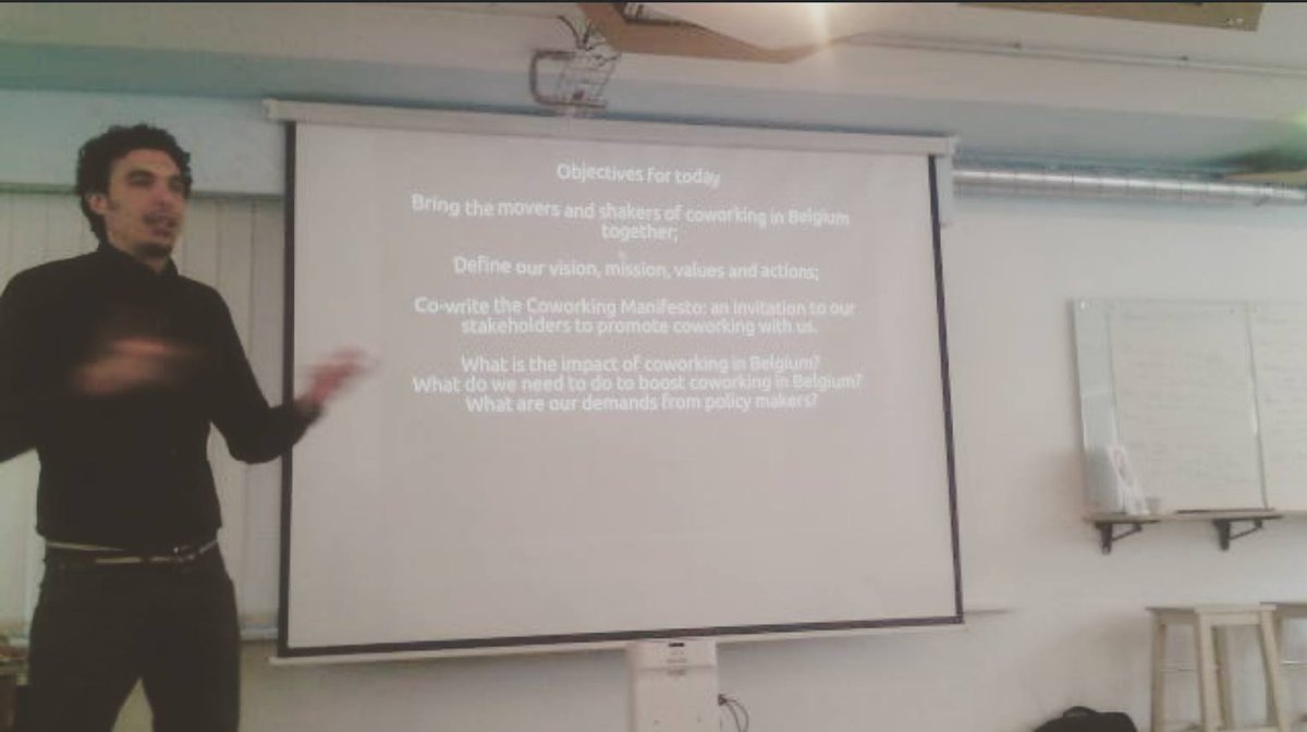 Meeting of #coworking space managers to create #acoworkingassociation and a #plan of efficient actions <a href="/CoworkingBel/">Coworking Belgium</a>