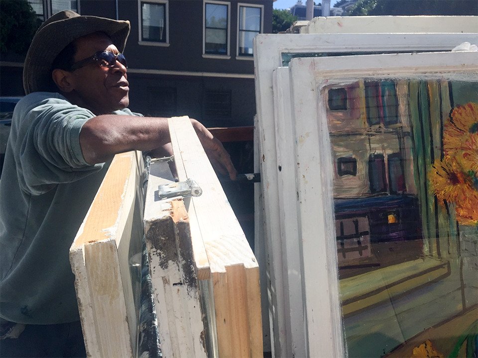 IntersealSW's tweet image. Meet Chris Duke, The Blues Musician Turning Discarded Windows Into Works Of Art! ow.ly/4n3w34
