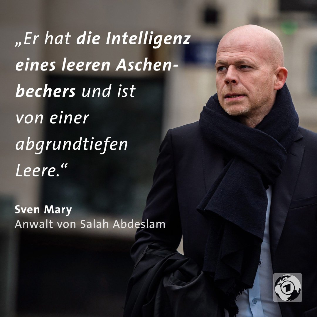 tagesschau's tweet photo. "Das ist ein kleiner Vollidiot aus Molenbeek“, sagt sein Anwalt über den mutmaßlichen Paris-Attentäter Abdeslam. https://t.co/FKrkCTKWVZ
