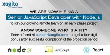 We are looking for a #JavaScript Developer to join our team. Spread the word! #referral #remote