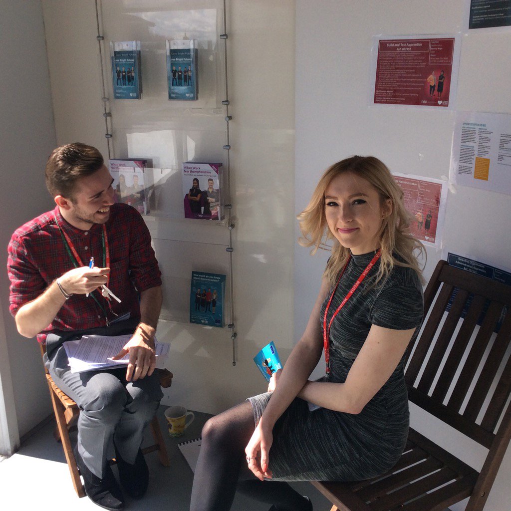 Ambassadors Ryan and Ex LPA student Stacey @_NorthantsEP <a href="/LoveBFNorthants/">Love Bright Futures</a> #Jobs #Apprenticeships