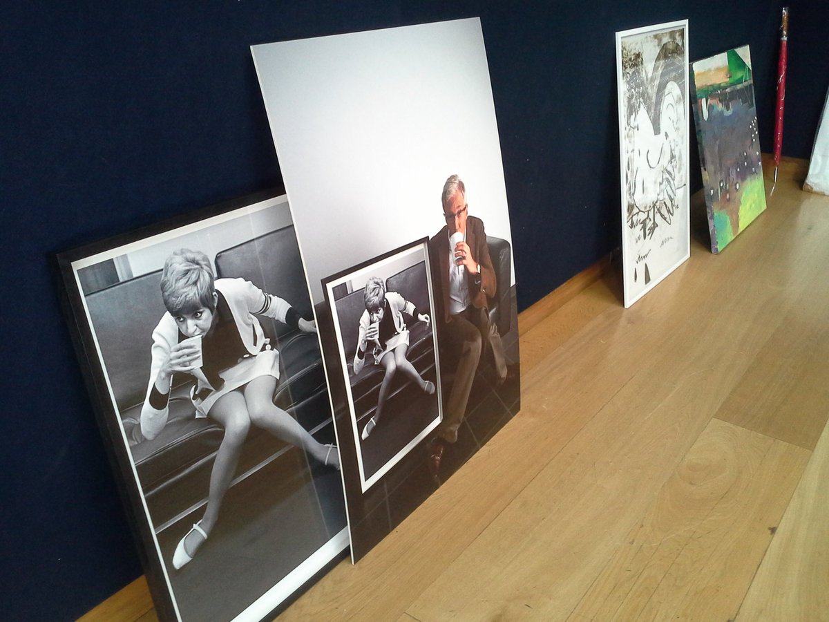 #Cilla and Paul O'Grady have arrived at Christie's ahead of tonight's auction <a href="/eveappeal/">The Eve Appeal</a>