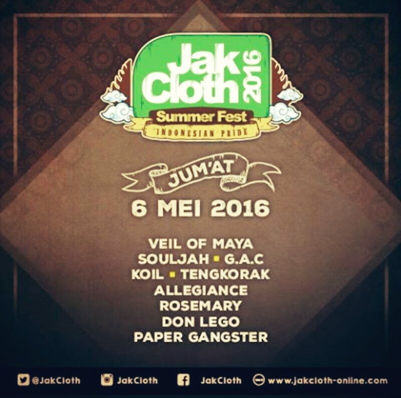 Mantreman ketemu <a href="/koiltv/">KOIL BAND</a> lg di <a href="/JakCloth/">JakCloth</a> 2016 Stage Campina Plaza Selatan GBK Senayan Jkt perform jam 19.00 wib
