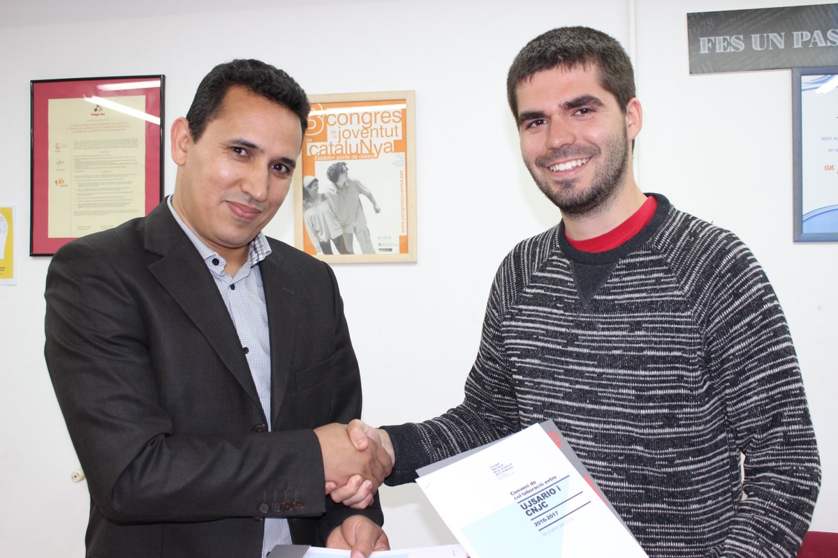 Avui el <a href="/CNJCat/">Consell Nacional de la Joventut de Catalunya</a> hem renovat el conveni amb <a href="/UJSARIO_/">UJSARIO | #SaharaOccidental 🇪🇭</a> , organització de joves sahrauís cnjc.cat/ca/actualitat/…