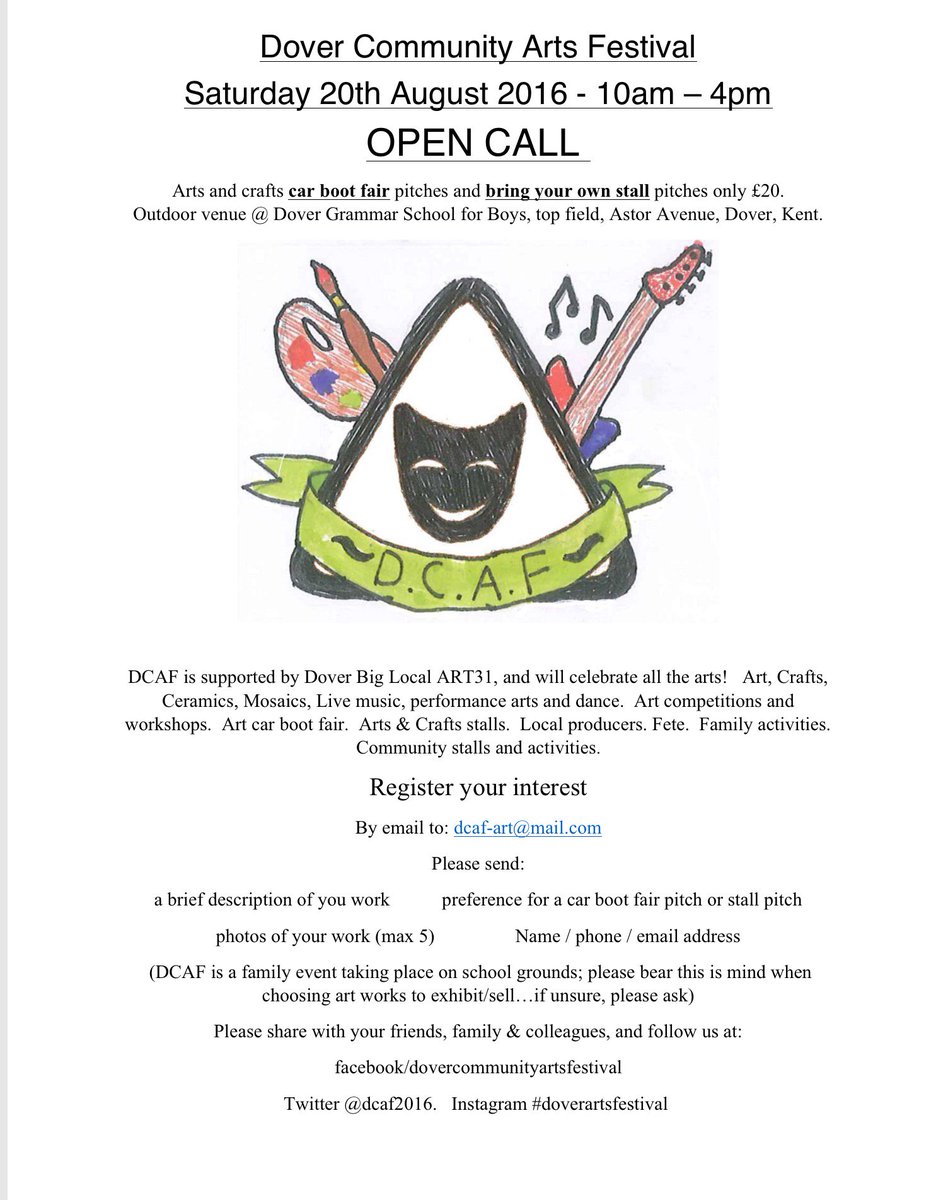 Art/craft festival <a href="/Student_Makers/">Student Makers</a> <a href="/KentFarmers/">Kent Farmers Markets</a>  <a href="/DoverDC/">Dover District Council</a> <a href="/DoverMuseum/">Dover Museum</a> <a href="/DoverMercury/">Dover Mercury</a>