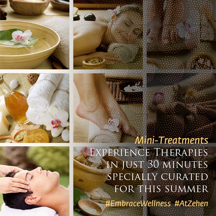 MyZehen's tweet photo. Get your #Wellness quick-fix #AtZehen with our mini treatments! #LuxuryDaySpa #EmbraceWellness #Delhi https://t.co/P5cgG320Xt