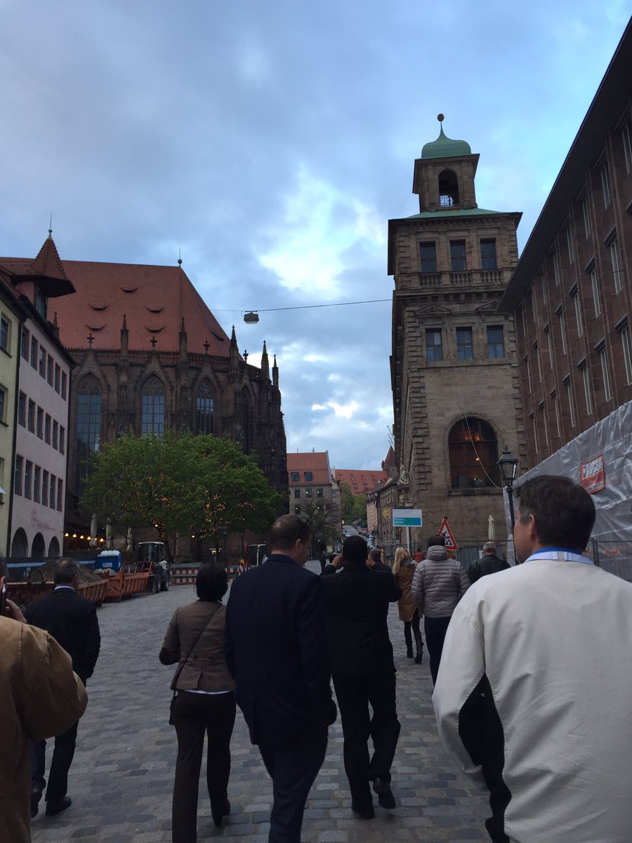 laurnwhite's tweet photo. Our Hannover Customer Experience visited the Historic Town Hall of Nurnberg for dinner  @SiemensCanada #HM16 https://t.co/ZEDNZ7WogT