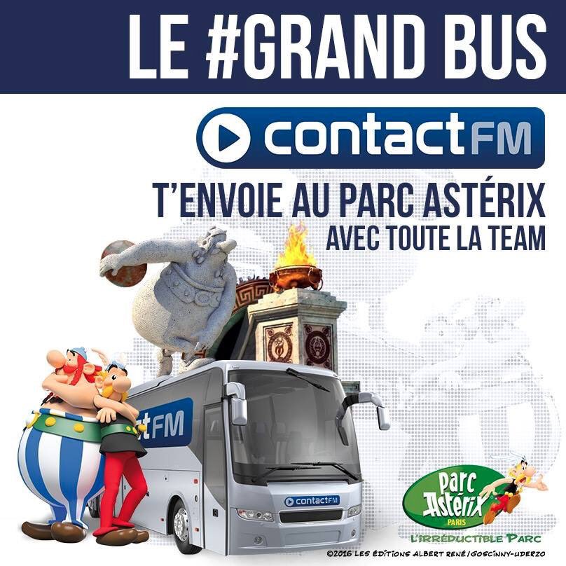 RadioContactFM's tweet photo. Après @CP_Lac_Ailette #ContactFM sort le #GRAND Bus direction @ParcAsterix avec une centaine d auditeurs. https://t.co/uu1PL1wFTw