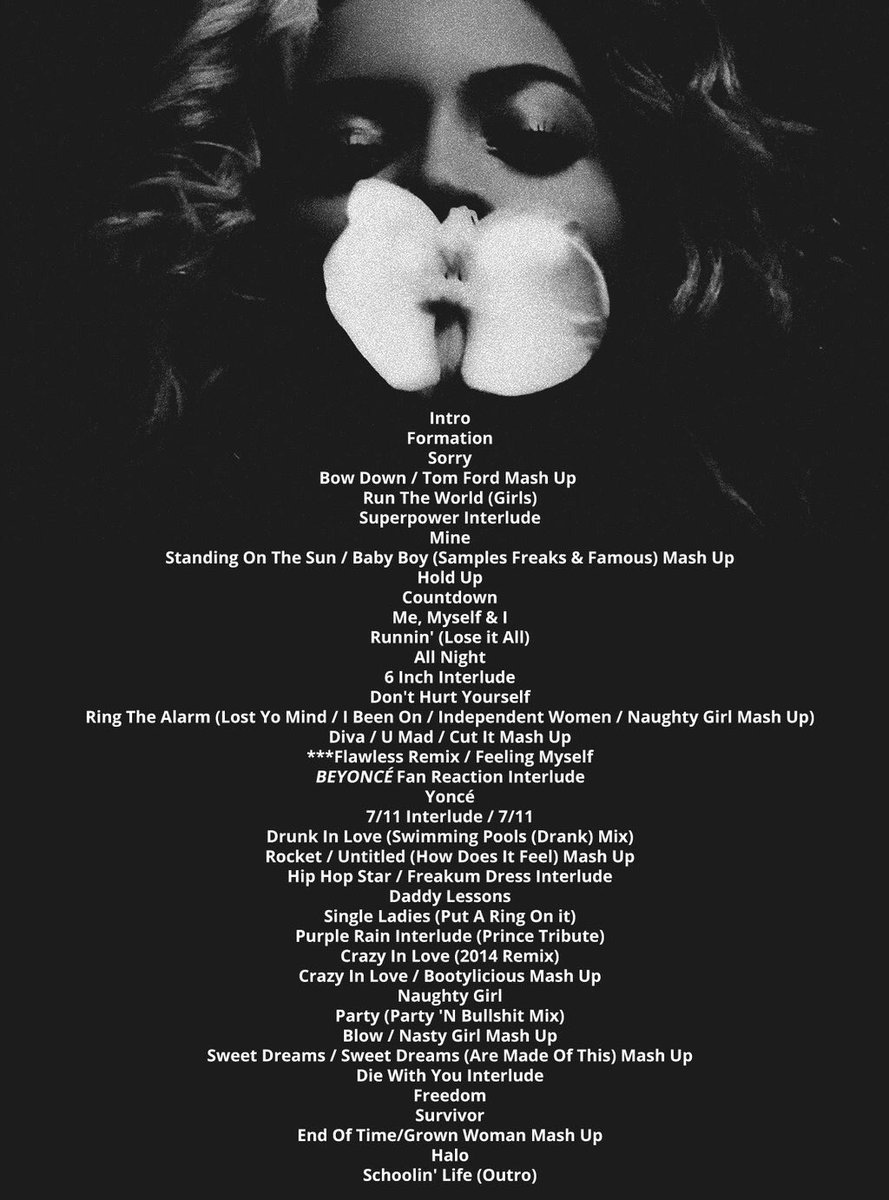 Beyonc - The Formation World Tour - BBJLo