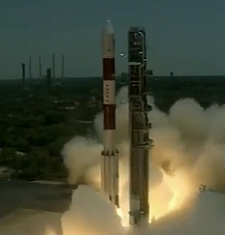 BJP4Bengal's tweet photo. PSLV-C33 launches IRNSS-1G, the 7th satellite of the Indian Regional Navigation Satellite System https://t.co/9EauPGFXpM
