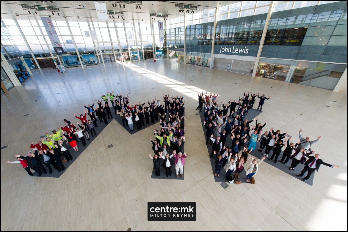 We Love MK every day (so we arranged a little gathering in Middleton Hall to prove it) Happy #LoveMK Day x
