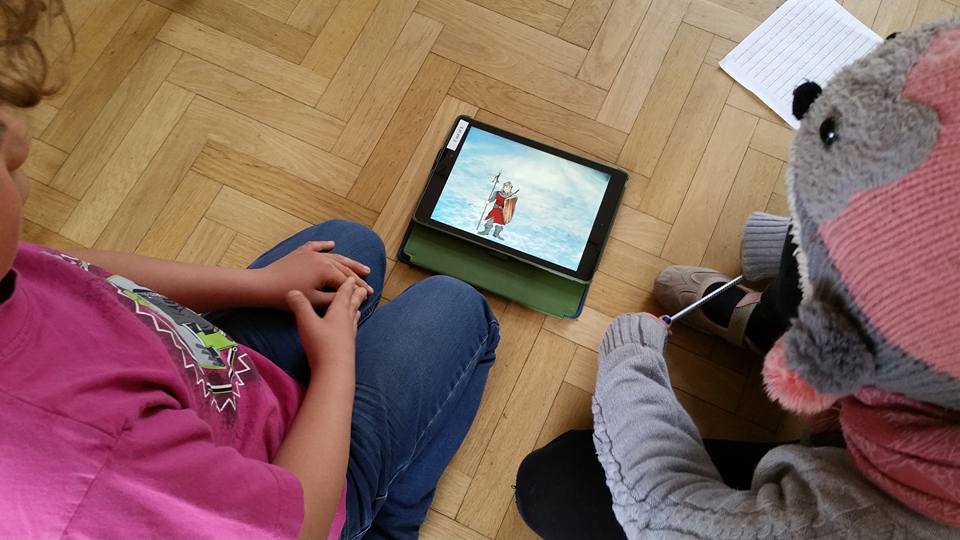 YuniSantosa's tweet photo. Transferring written stories into animation has never been fun like this. Thanks2Puppet Pals. #ibpyp #cdltipad https://t.co/ZhtvnhQrGm