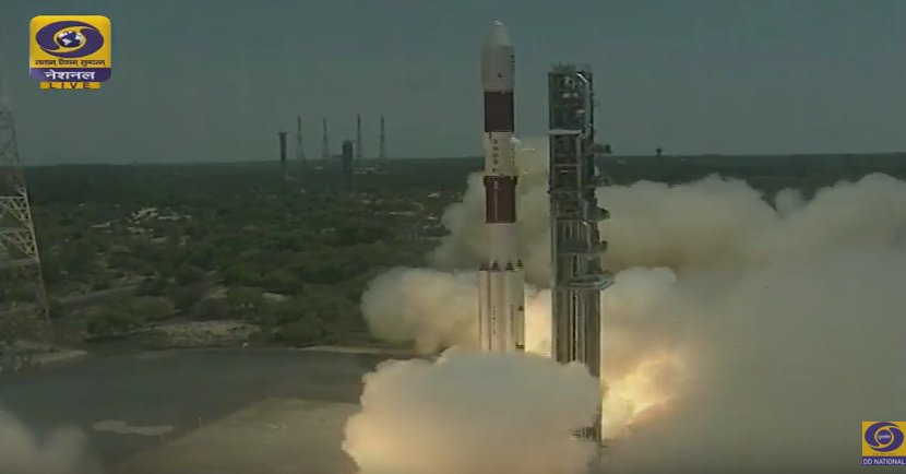 BJP4Bengal's tweet photo. Scientists at @isro monitoring the flight of #PSLVC33 launched a while ago from FLP, Shriharikota https://t.co/Itg0LX1g9p