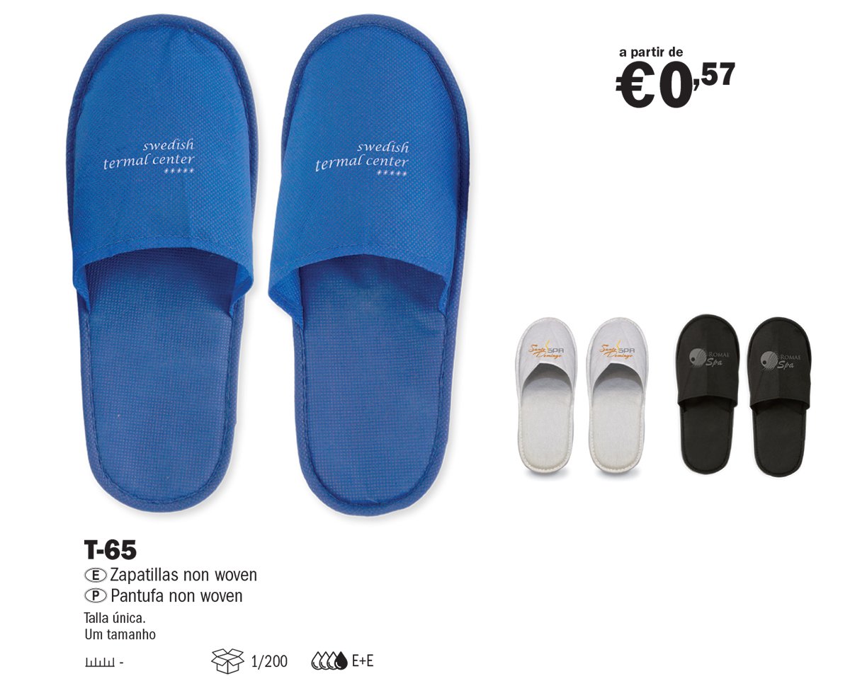 T-65 Zapatillas Non Woven cifra.es/index.php?rout… Talla única. Varios colores