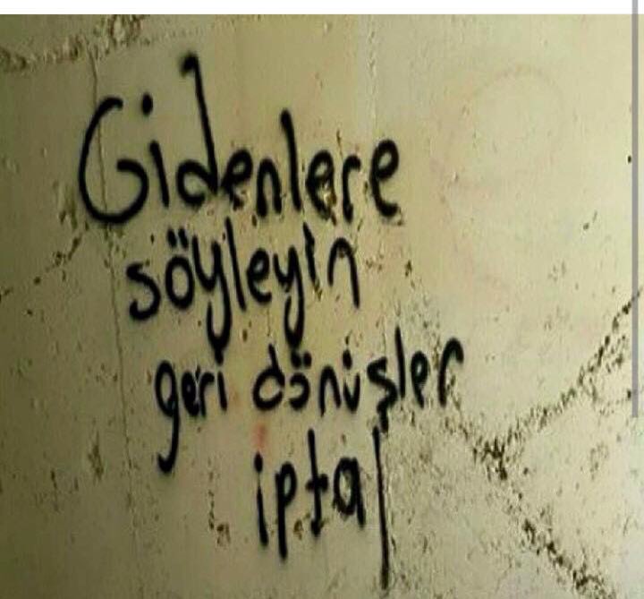 Afy_'s tweet photo. Gidenlere söyleyin ,Dönüşler iptal https://t.co/CGwfGMnrJP