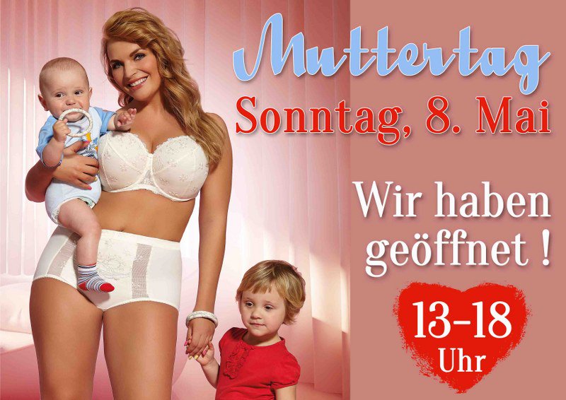 Brafinette's tweet photo. 8. Mai 2016 OFFENER SONNTAG bei #Brafinette #Muttertag #offenerSonntag https://t.co/AKyEITg1bS