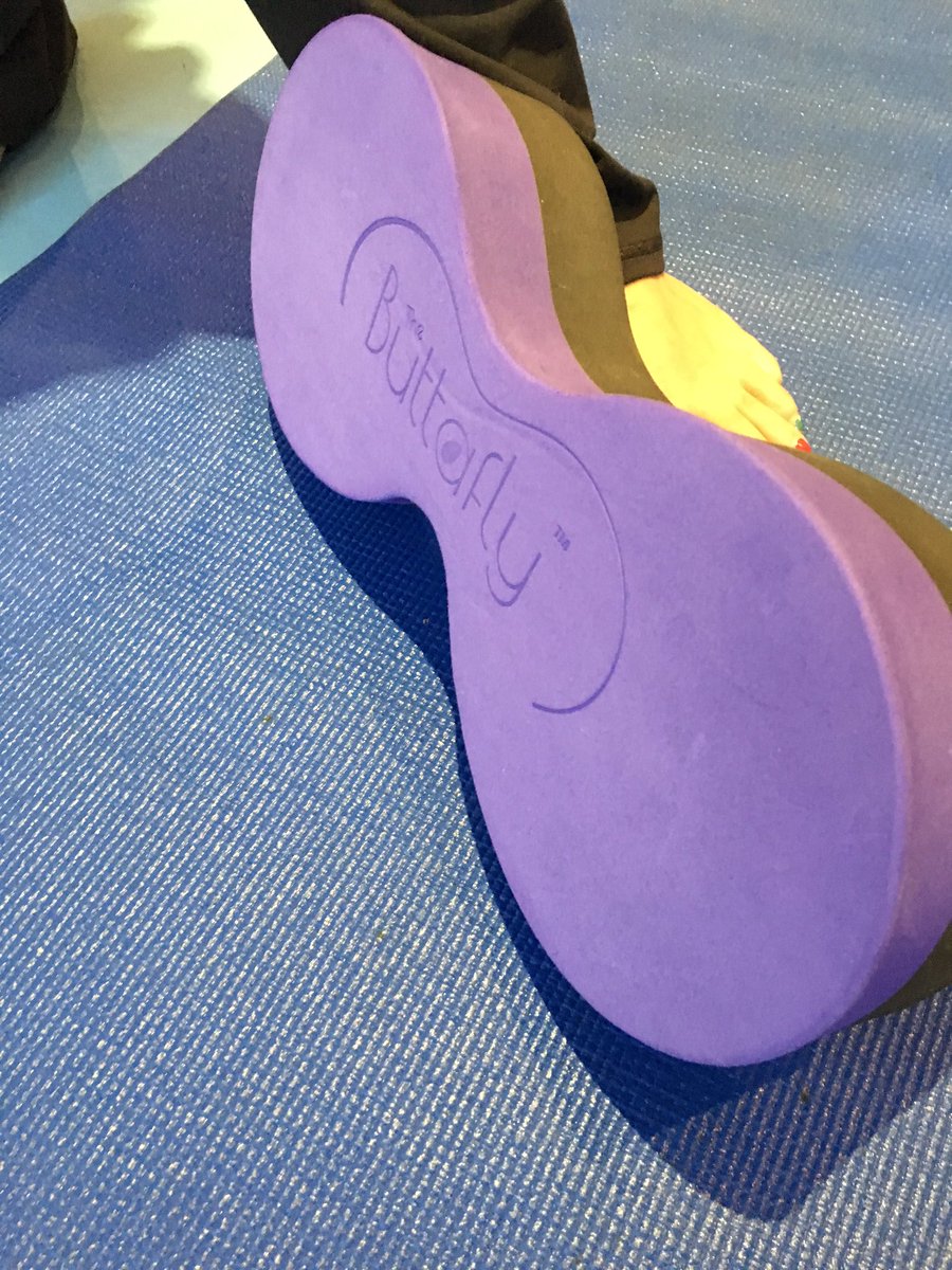 AdaptiveYogaUK's tweet photo. Entirely revolutionary yet simple prop @TheButtaflySeat!! The grounding given to our students was mind blowing! https://t.co/O7sBF6DI5w