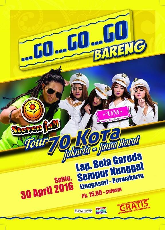 Saatnya Purwakarta Berdansa, Sabtu, 30 April <a href="/stevenjam/">Steven Jam Official</a> di Lap.Bola Garuda Sempur nunggal Purwakarta merapat yaa.