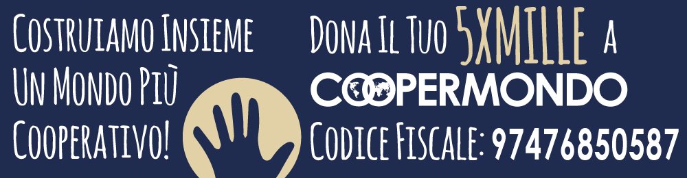 Coopermondo's tweet photo. Sai che puoi donare il tuo #5xmille a Coopermondo: scrivi  97476850587 e firma! https://t.co/ocN6Aj7Iqg