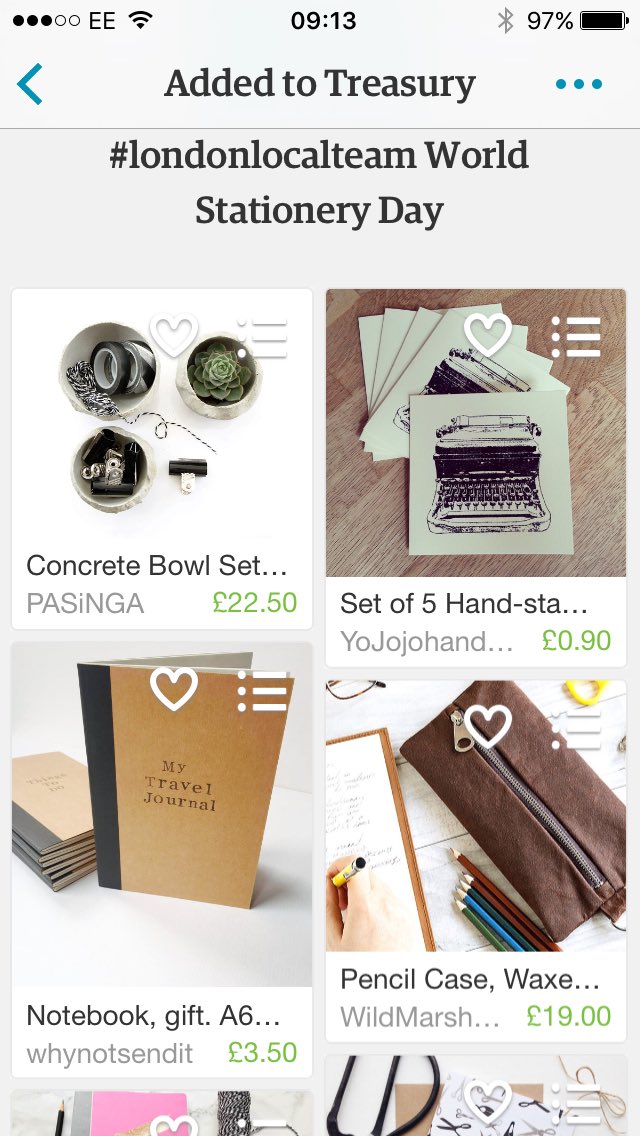 whynotsendit's tweet photo. Thanks @JinnyNguiDesign for the #WorldStationeryDay treasury tag! #londonlocalteam https://t.co/rQd1hC0iJS