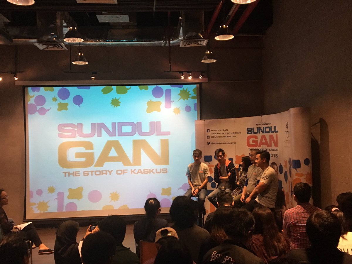 #happeningnow we are attending a media preview for the upcoming <a href="/SundulGanMovie/">Sundul Gan Movie</a>, here at <a href="/kaskus/">KASKUS</a> headquarter