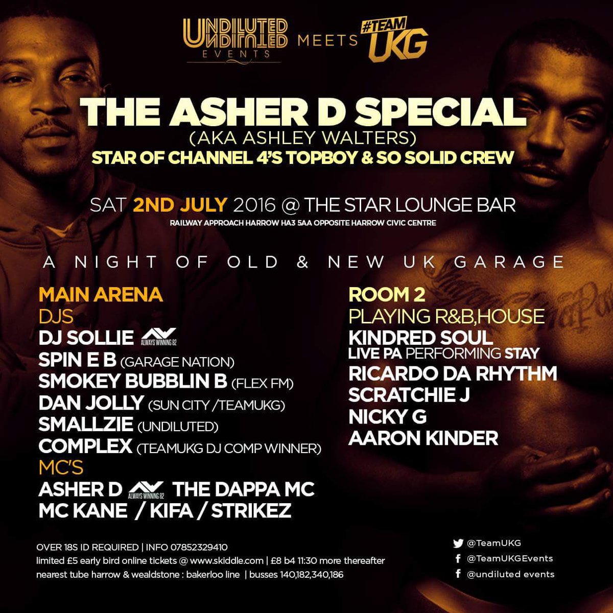 We are pleased to announce our next Big night in Harrow. Catch <a href="/AshleyWalters82/">Ashley Walters | Asher D</a> @TheDappaMc +more