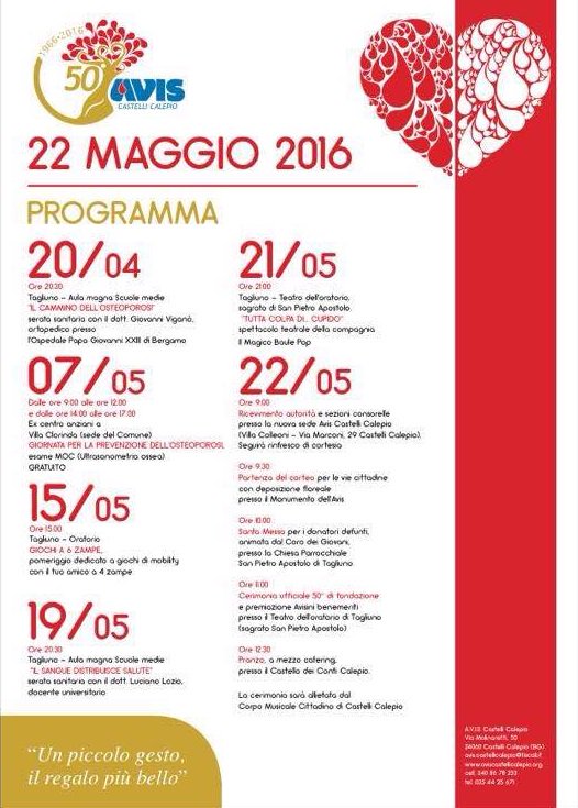 SmileDog_Italia's tweet photo. 50°anniversario AVIS Castelli Calepio - domenica 15 maggio Festa 6 zampe  #unazampaperAVIS https://t.co/R44okskd1s https://t.co/ZO0vfsMdax