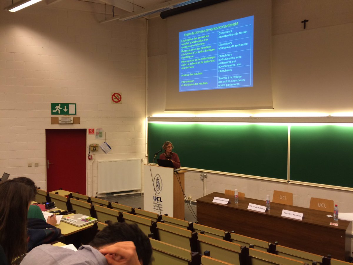 Marthe Nyssens introduit le 1e Forum pr la #transition #écologique et #sociale à @UCLouvain_be #LPTransition