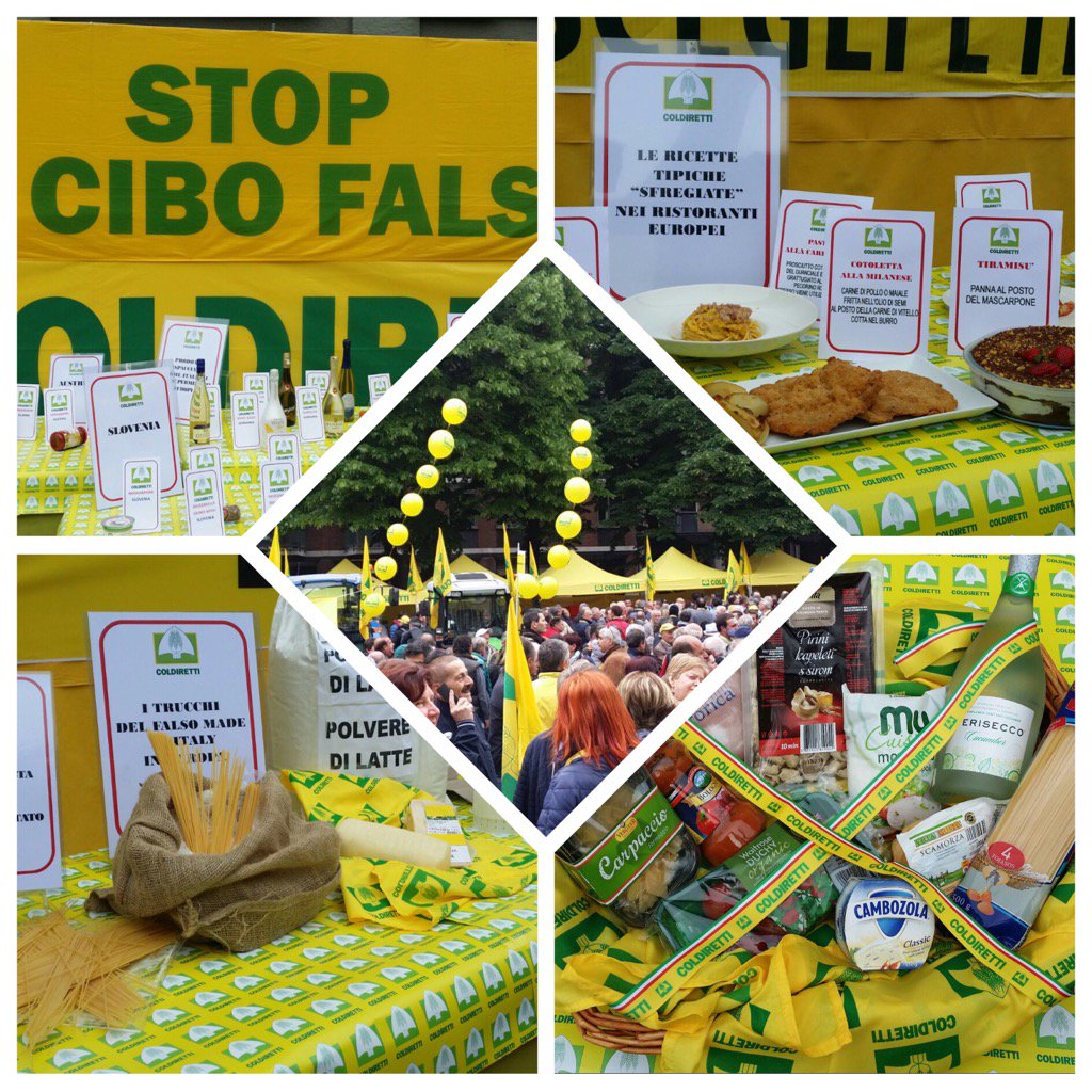Ora a #Bologna mobilitazione #Coldiretti in difesa del vero #madeinitaly