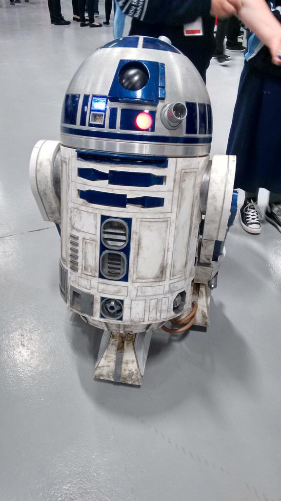 No big deal, R2-D2 is just hanging out at the Showcase!