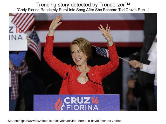 CarlyFiorinizer's tweet photo. #CarlyFiorinaRandomly Burst Into #SongAfter She Became Ted Cruz's Running Mate https://t.co/raSC3CPj3O https://t.co/JpDTQFD3VB