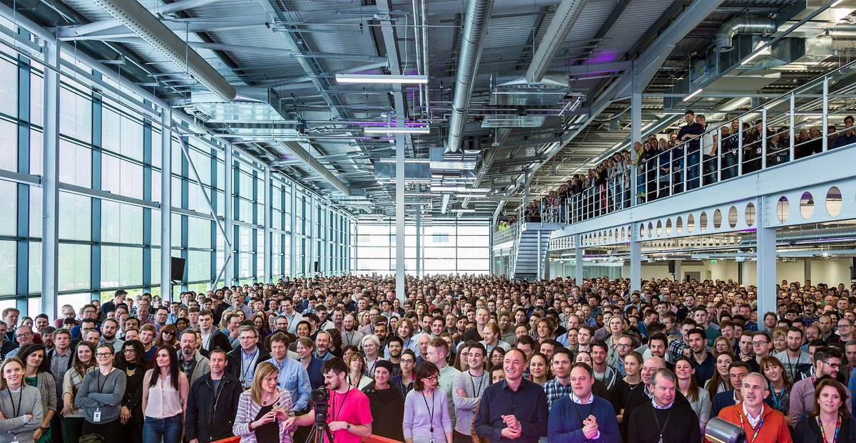 Dyson's tweet photo. Yesterday, #Dyson people gathered in one of our newest research facilities to see the reveal of Dyson #Supersonic. https://t.co/jUzeW8yR0e