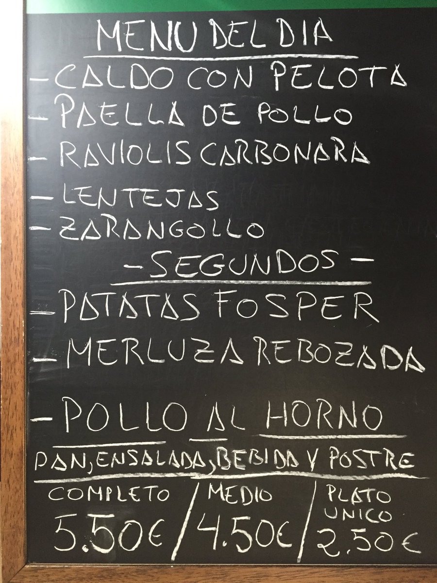 CantinaFEEM's tweet photo. #buenos días #hoy #menu rico en tu #cantina #come sano #cocina mediterránea @jorgeserna12 @DelEconomicas @Samu_banos https://t.co/wg5QjveQ3a
