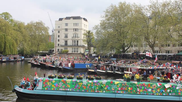 THIS WEEKEND: 130 decorated canal boats arrive in Little Venice for the Canalway Cavalcade po.st/71lVqt