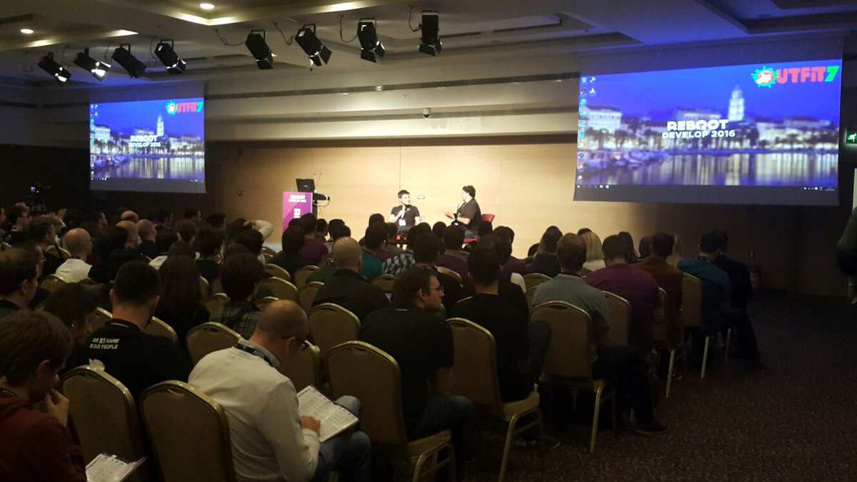 BrojkaP's tweet photo. Great crowd @RebootDevelop and Keynote by Tim Schafer!
Hooray for #gamedev and #adventuregames https://t.co/l1DsKlkTH5